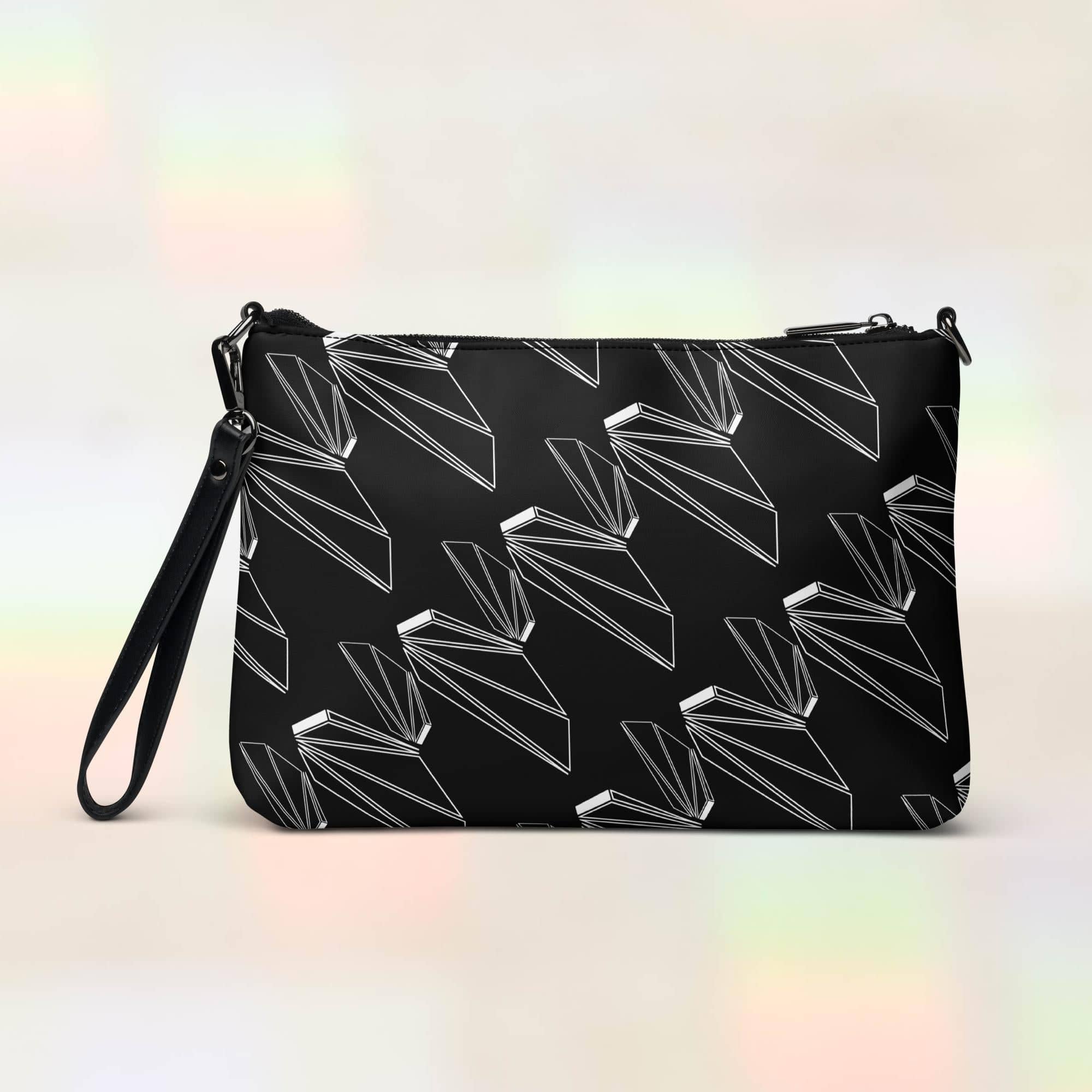 MAGICIAN BEVEL CROSSBODY BAG - BLACK/WHITE