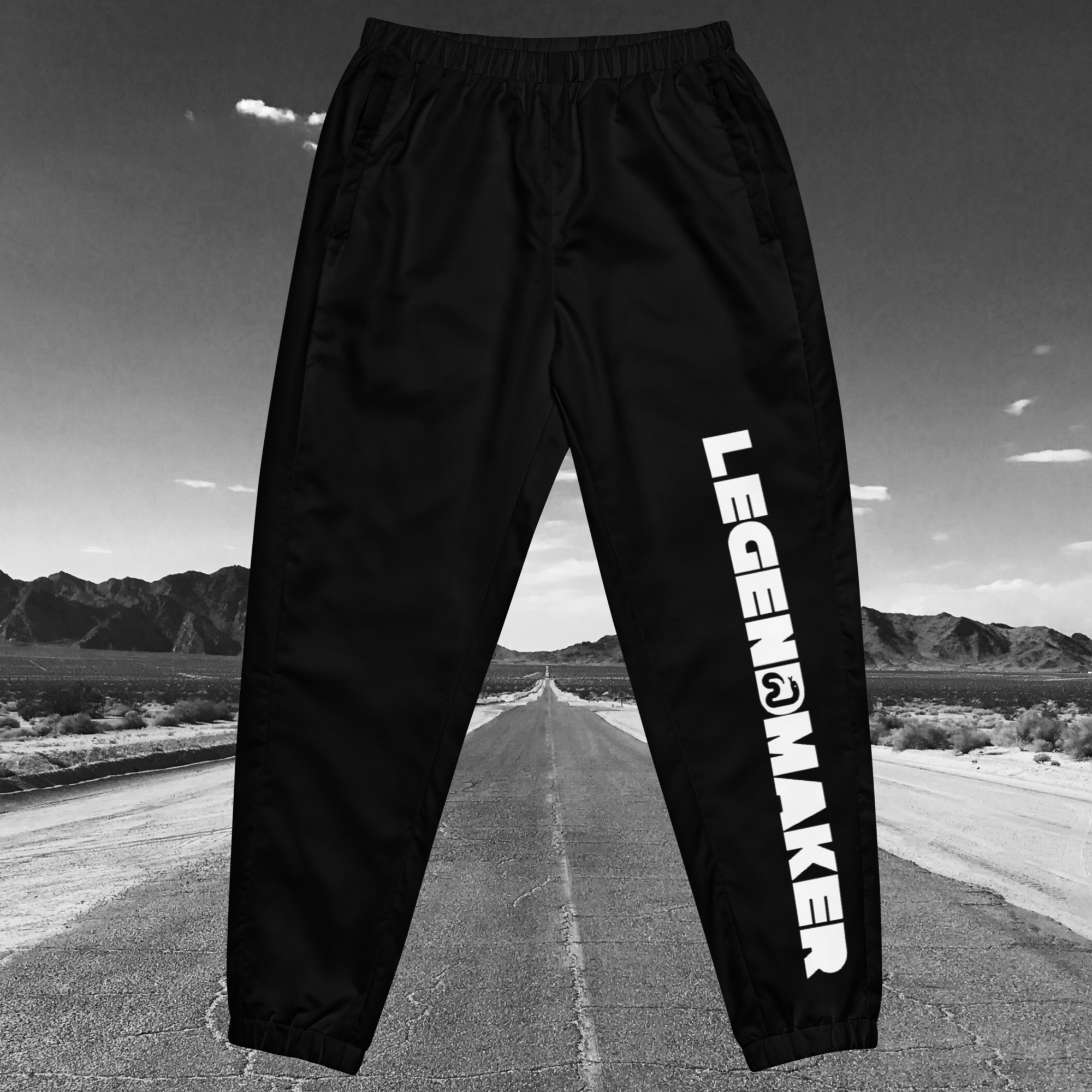 WOMEN'S LEGENDMAKER CLASSIC TRACK PANTS - BLACK/WHITE