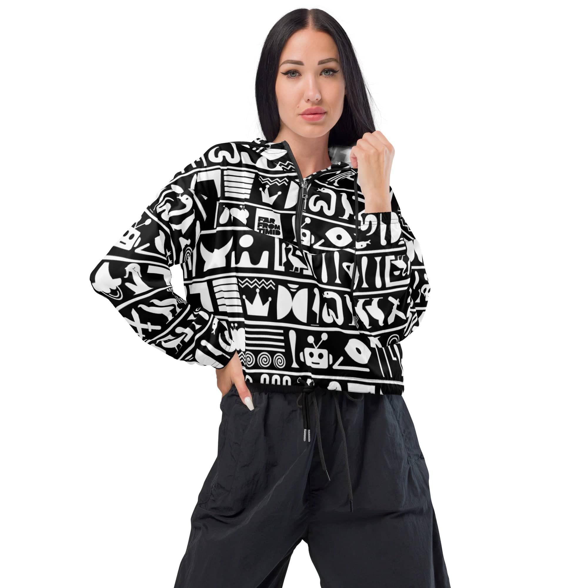 WOMEN’S HIEROGLYPHIC WINDBREAKER